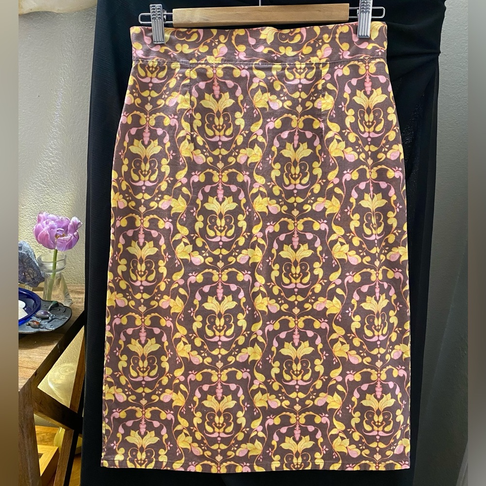 Cotton print Shabby Apple pencil skirt